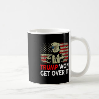 Trump hat gewonnen, akzeptiere es, patriotisch, pr kaffeetasse