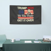 Trump hat gewonnen, wir die Menschen bekommen es ü Banner (Messeveranstaltung)