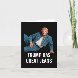 Trump hat große Jeans funny Graphic T-Shirt Retro  Karte