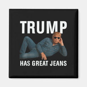 Trump hat große Jeans funny Graphic T-Shirt Retro Magnet
