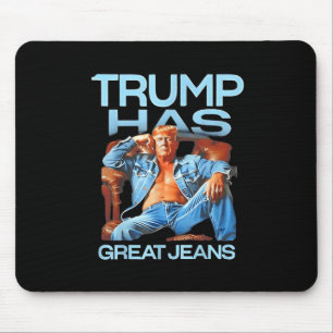 Trump hat große Jeans lustige Geschenke politische Mousepad