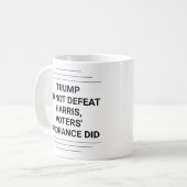 Trump hat Harris nicht besiegt Kaffeetasse (Vorderseite Links)