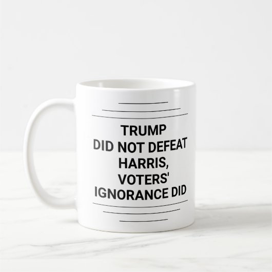 Trump hat Harris nicht besiegt Kaffeetasse (Links)