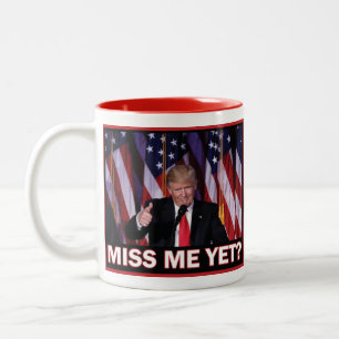 Trump hat mich noch verfehlt zweifarbige tasse