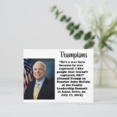 Trump hat "Postcard Souvenir" gesagt Postkarte (Stehend Vorderseite)