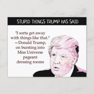 Trump hat "Postcard Souvenir" gesagt Postkarte