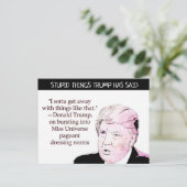 Trump hat "Postcard Souvenir" gesagt Postkarte (Stehend Vorderseite)