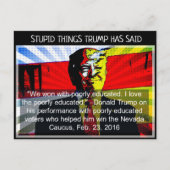 Trump hat "Postcard Souvenir" gesagt Postkarte (Vorderseite)