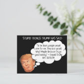 Trump hat "Postcard Souvenir" gesagt Postkarte (Stehend Vorderseite)