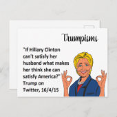 Trump hat "Postcard Souvenir" gesagt Postkarte (Vorne/Hinten)