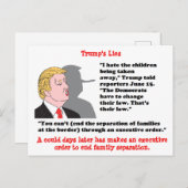 Trump hat "Postcard Souvenir" gesagt Postkarte (Vorne/Hinten)