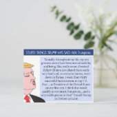 Trump hat "Postcard Souvenir" gesagt Postkarte (Stehend Vorderseite)