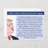 Trump hat "Postcard Souvenir" gesagt Postkarte (Vorne/Hinten)