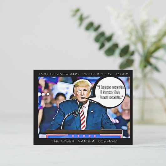 Trump hat "Postcard Souvenir" gesagt Postkarte (Stehend Vorderseite)