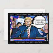 Trump hat "Postcard Souvenir" gesagt Postkarte (Vorne/Hinten)