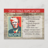 Trump hat "Postcard Souvenir" gesagt Postkarte (Vorderseite)