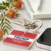 Trump hat sich durch eine Krise nicht belastet Schlüsselanhänger (Vorderseite rechts)