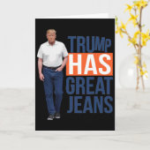Trump Hat Tolle Jeans 2 Karte (Gelbe Blume)