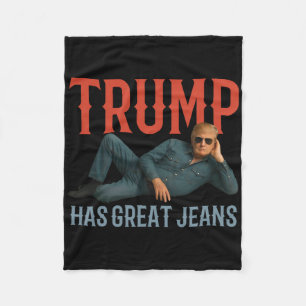 Trump Hat Tolle Jeans Lustiges Politisches Meme  Fleecedecke