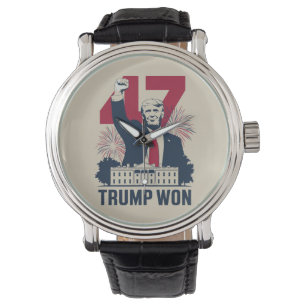 Trump hat wieder die Präsidentschaftswahl 2024 gew Armbanduhr