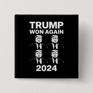 Trump hat wieder die Wahl 2024 Inaugurationstag 47 Button