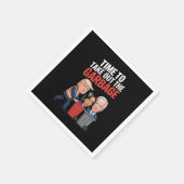 Trump hat Zeit, den Müll auszuschütten Serviette (Ecke)