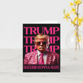 Trump Haters Gonna Hate Karte (Gelbe Blume)