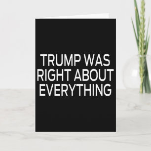 Trump hatte bei allem recht _5 karte