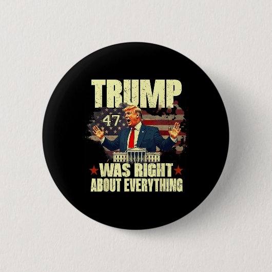 Trump hatte in allem recht button (Vorderseite)