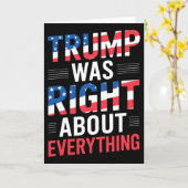 Trump hatte in allem Recht  Karte (Gelbe Blume)