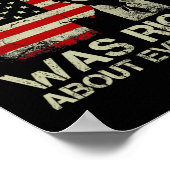 Trump hatte in allem recht Lustiger Trump Ameri Poster (Ecke)