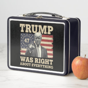 Trump hatte in allem recht USA Amerika Metall Brotdose
