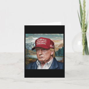 Trump hatte in Bezug auf alles recht, Trump 45 47 Karte