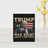 Trump hatte recht über alles karte (Gelbe Blume)