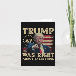Trump hatte recht über alles karte