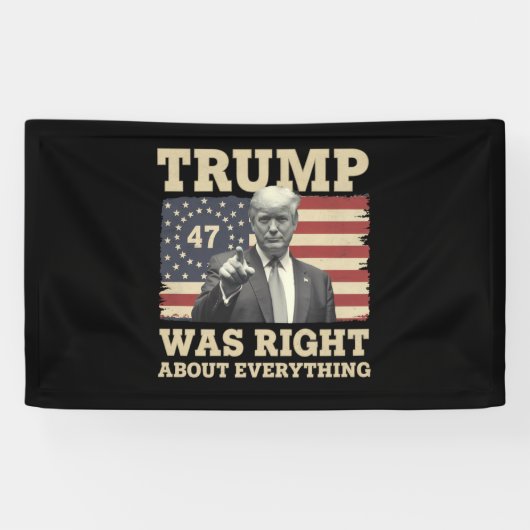 Trump hatte recht über alles, was die USA angeht Banner (Horizontal)