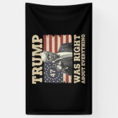 Trump hatte recht über alles, was die USA angeht Banner (Vertikal)
