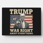 Trump hatte recht über alles, was die USA angeht Fotoplatte (Vorderseite)
