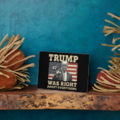 Trump hatte recht über alles, was die USA angeht Fotoplatte (Seite)