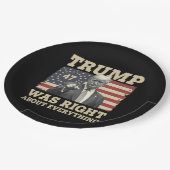 Trump hatte recht über alles, was die USA angeht Pappteller (Schrägansicht)