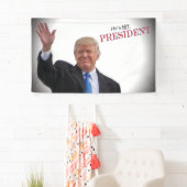 Trump He is My President 🤍  ️ 💙 Patriotic USA Banner (Insitu)