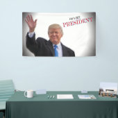 Trump He is My President 🤍  ️ 💙 Patriotic USA Banner (Messeveranstaltung)