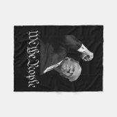 Trump hebt die Faust des Volkes auf Fleecedecke (Vorderseite (Horizontal))