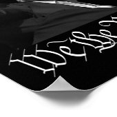 Trump hebt die Faust des Volkes auf Poster (Ecke)