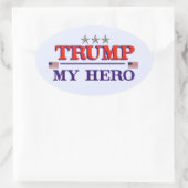 TRUMP Hero Oval Aufkleber (Tasche)