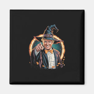Trump Hexen-Parodie zeigend Halloween-Kostüm Magnet