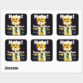 Trump/Hilfe-Sticker Quadratischer Aufkleber (Blatt)