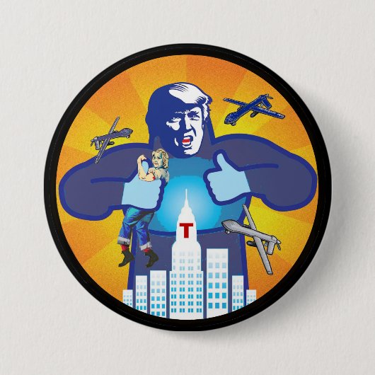 Trump / Hillary Button (Vorderseite)