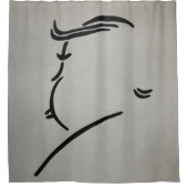 Trump Hitchcock Art Duschvorhang (Vorderseite)