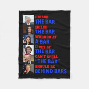 Trump hob die Bar Harris Versagte die Bar Fleecedecke